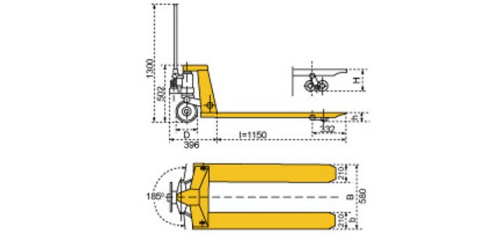 重載型手動液壓搬運車尺寸參數(shù)圖片 重載型手動液壓搬運車尺寸參數(shù)圖片