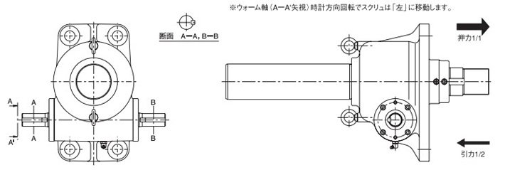 PR型標準渦輪千斤頂結(jié)構(gòu)圖