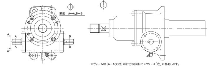 BJ型滾珠螺桿渦輪千斤頂結構圖片 BJ型滾珠螺桿渦輪千斤頂結構圖片