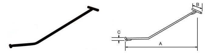 鷹牌ERA型直行搬運小坦克操作桿SH-05結(jié)構(gòu)尺寸圖片 鷹牌ERA型直行搬運小坦克操作桿SH-05結(jié)構(gòu)尺寸圖片