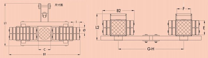 20噸JUNG組合式搬運(yùn)小坦克結(jié)構(gòu)尺寸圖片 20噸JUNG組合式搬運(yùn)小坦克結(jié)構(gòu)尺寸圖片