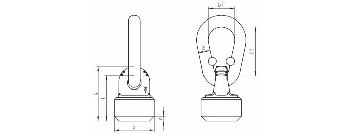 TP-S型旋轉(zhuǎn)吊點(diǎn)結(jié)構(gòu)尺寸圖片 TP-S型旋轉(zhuǎn)吊點(diǎn)結(jié)構(gòu)尺寸圖片