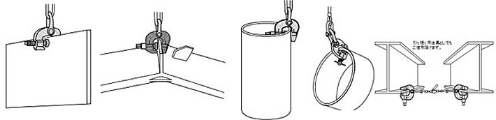 萬(wàn)向螺旋鎖緊吊夾具使用示意圖片 萬(wàn)向螺旋鎖緊吊夾具使用示意圖片