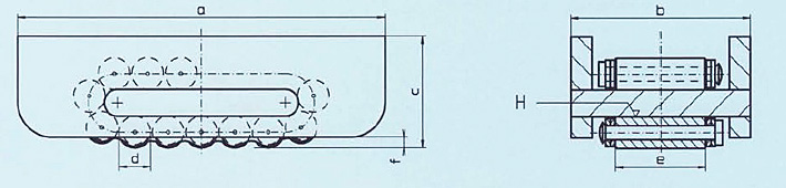 德國(guó)C系列滾輪小車(chē)結(jié)構(gòu)尺寸圖片
